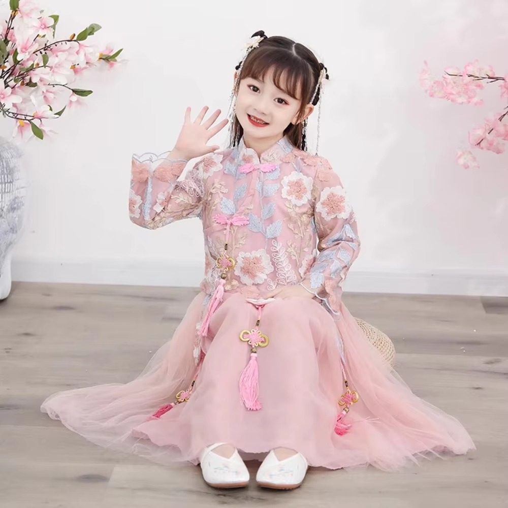 Kids Clothes Girl Dress Childr - Fashion Show Ethnic Wear 评论和价格