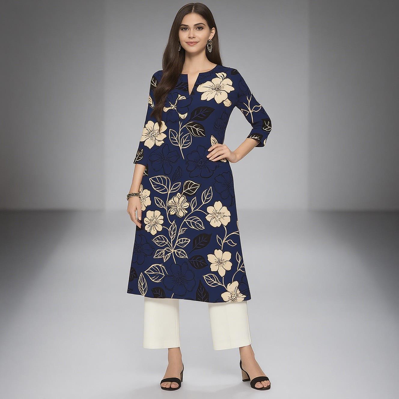 Muslim Women's Kurt Casual Fas - Ethnic Fashion Kurtis 评论和价格