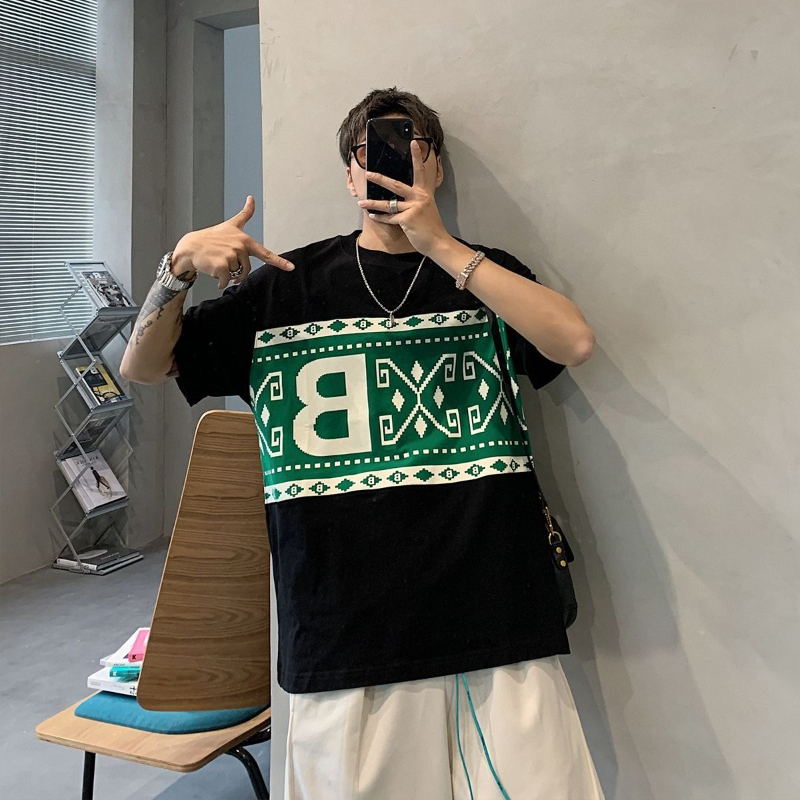 Plus Size Men's Short Sleeve T - Ethnic Fashion Instagram 评论和价格