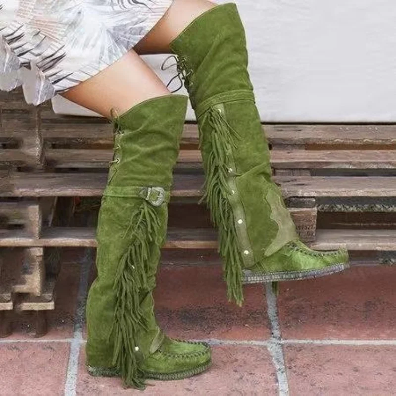 Fashion Bohemia Knee-length Wo - Ethnic Fashion Women 评论和价格