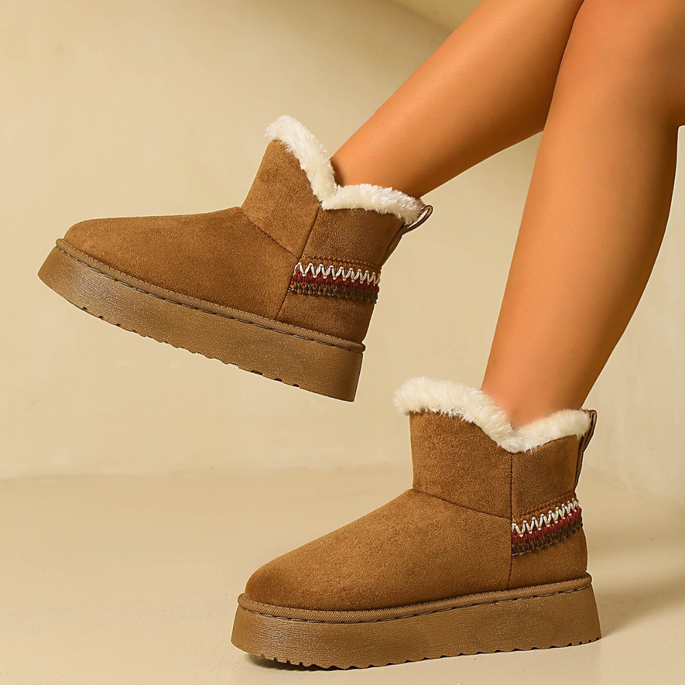 New Winter Women's Suede Snow  - Ethnic Fashion Women 评论和价格
