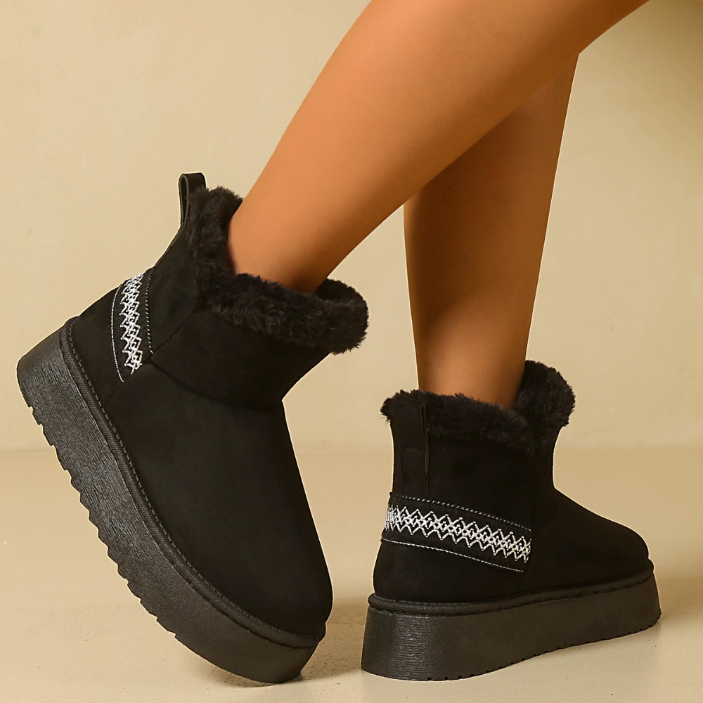 New Winter Women's Suede Snow  - Ethnic Fashion Women 评论和价格