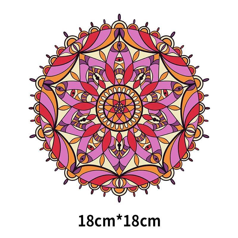 Iron On Patches Yoga Work Clot - Ethnic Fashion Logo 评论和价格