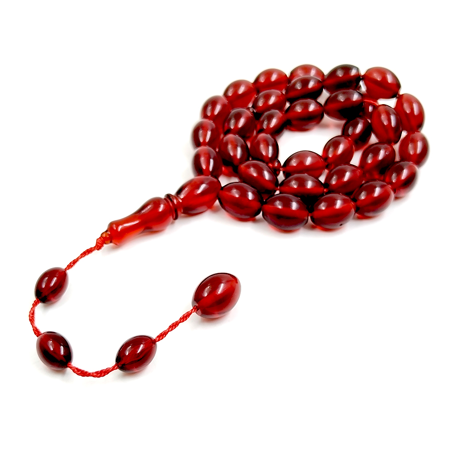 Tasbih Red resin 33 prayer bea - Ethnic Fashion Store 评论和价格