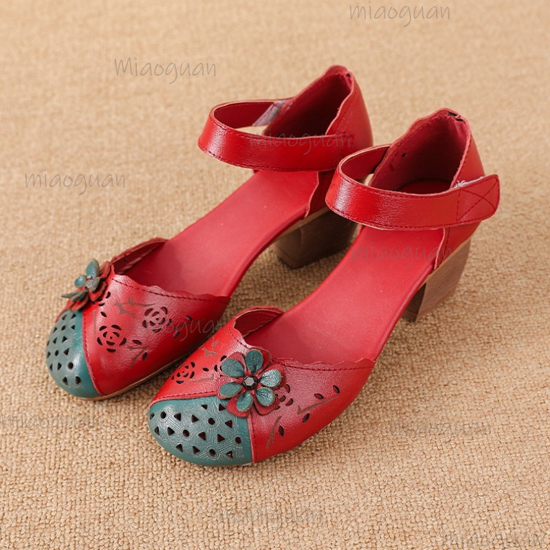Hollow Out Cover Toe Gladiator - Ethnic Fashion Women 评论和价格