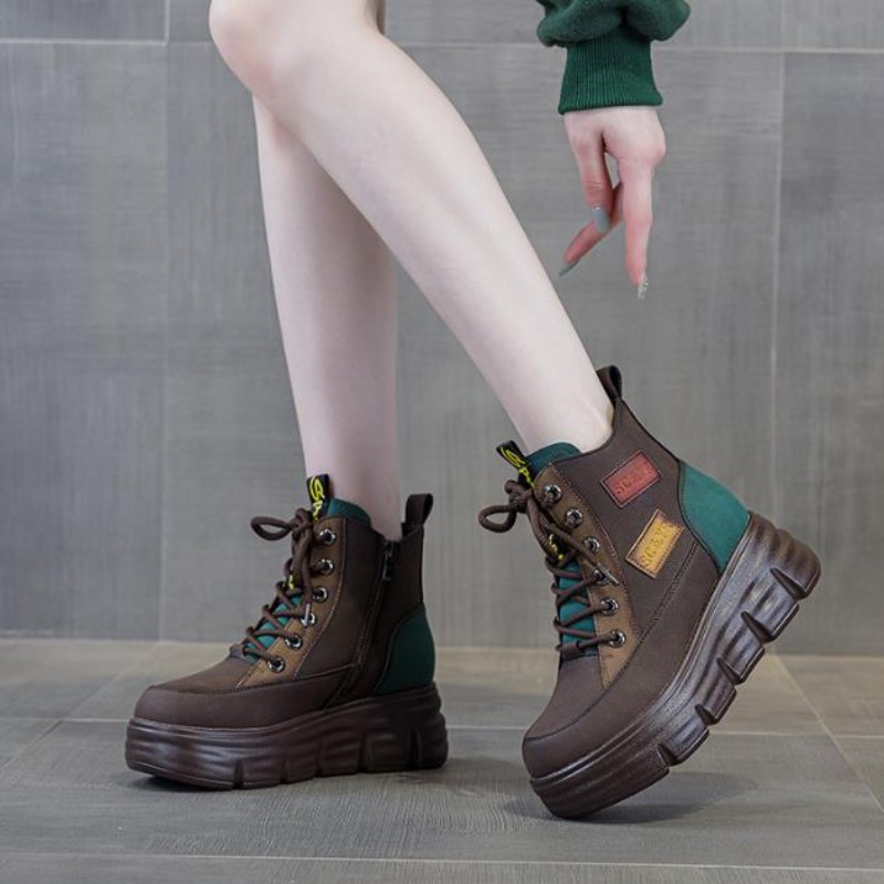 Women Platform Boots Winter Fa - Ethnic Fashion Women 评论和价格