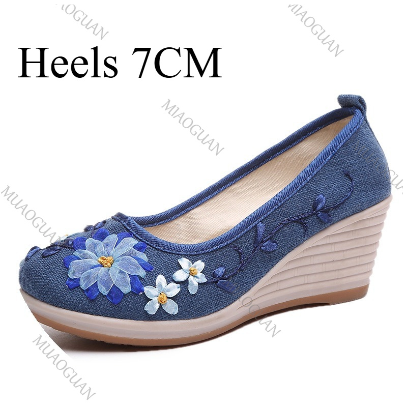 Embroidered Women Comfort Wedg - Ethnic Fashion Women 评论和价格