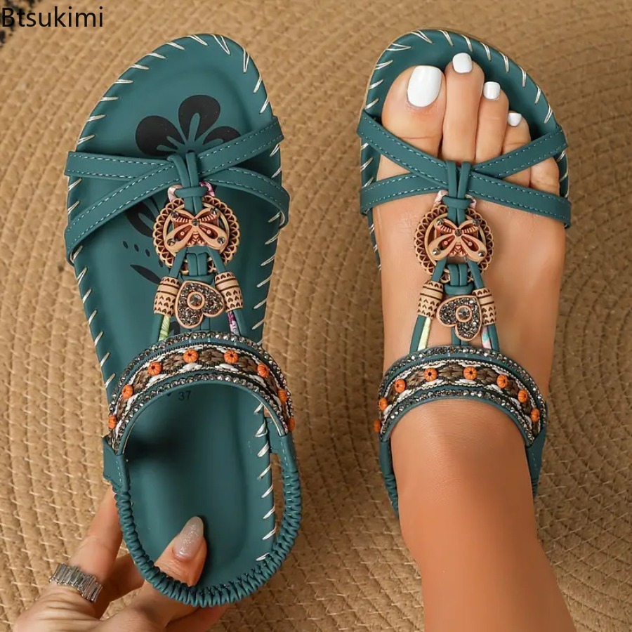 Women Bohemian Sandals Outdoor - Ethnic Fashion Women 评论和价格