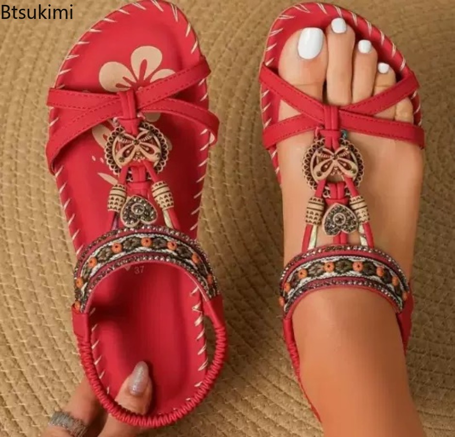 Women Bohemian Sandals Outdoor - Ethnic Fashion Women 评论和价格