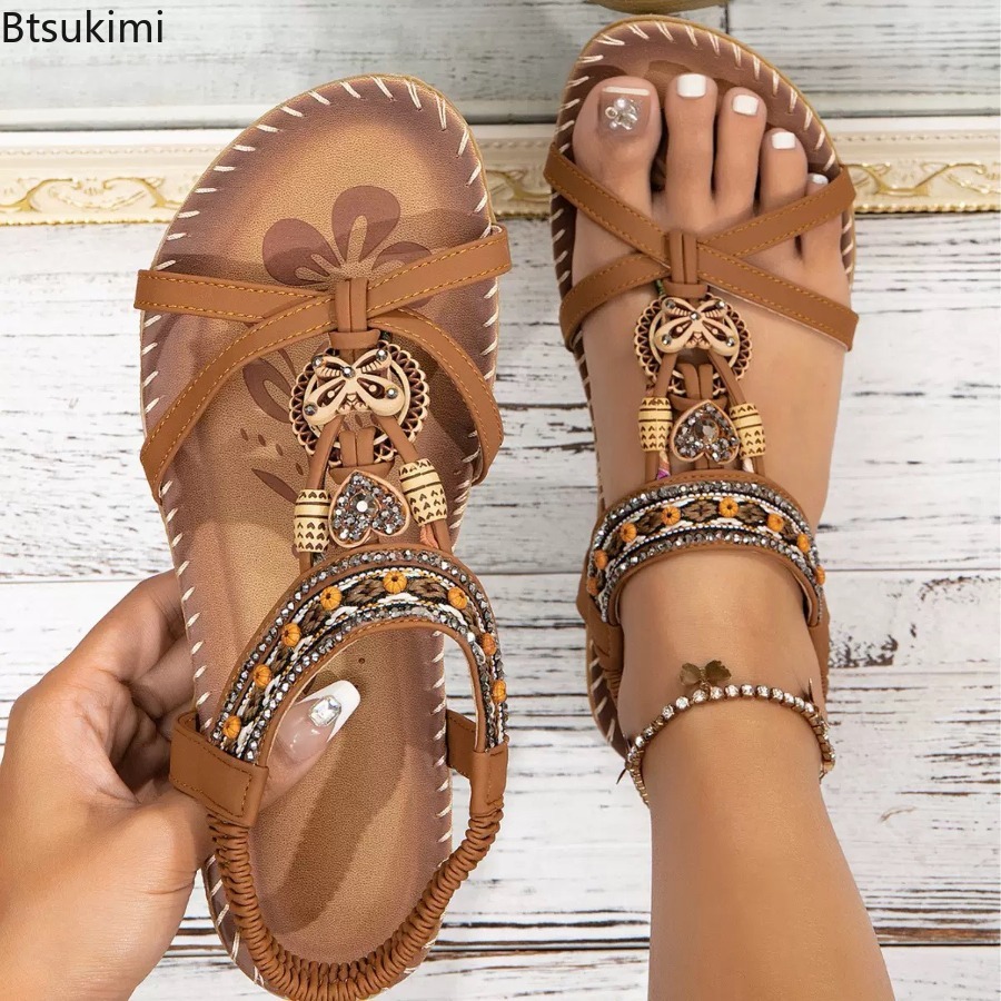 Women Bohemian Sandals Outdoor - Ethnic Fashion Women 评论和价格