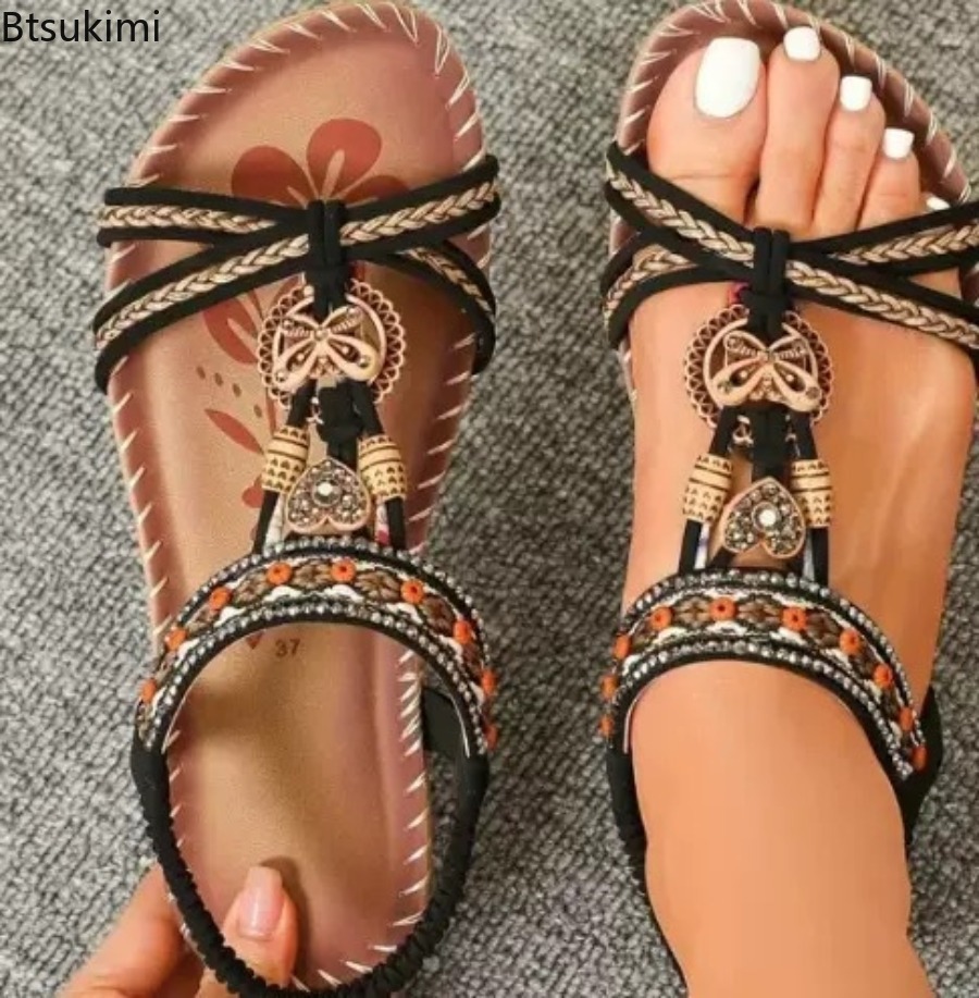 Women Bohemian Sandals Outdoor - Ethnic Fashion Women 评论和价格