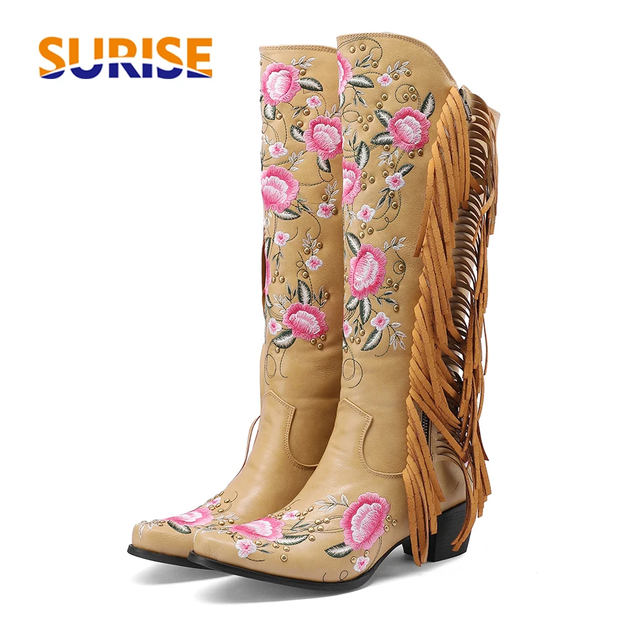 Fashion Embroidery Flower West - Ethnic Fashion Women 评论和价格