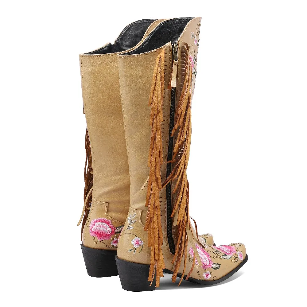 Fashion Embroidery Flower West - Ethnic Fashion Women 评论和价格
