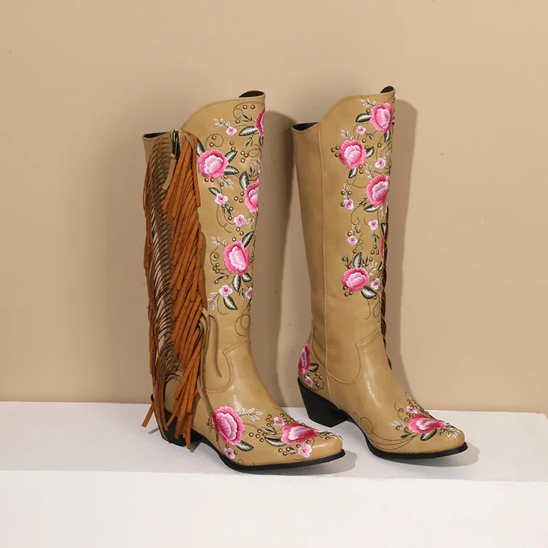 Fashion Embroidery Flower West - Ethnic Fashion Women 评论和价格