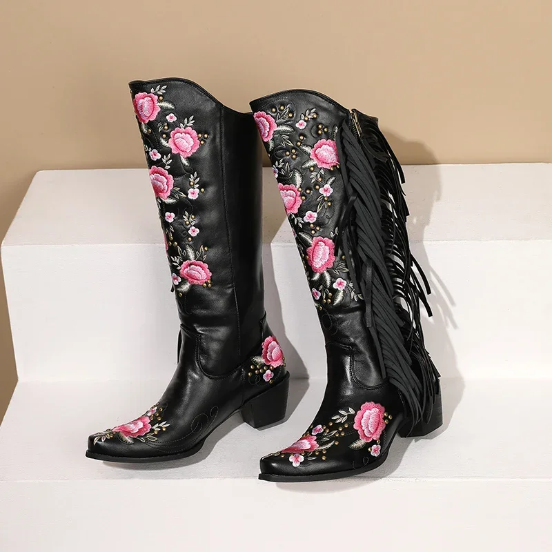 Fashion Embroidery Flower West - Ethnic Fashion Women 评论和价格