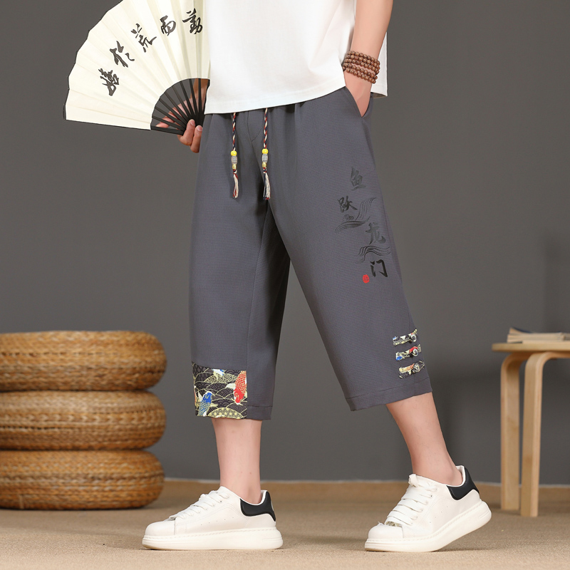 Men's Summer Ice Silk Thin Cas - Urban Ethnic Fashion 评论和价格