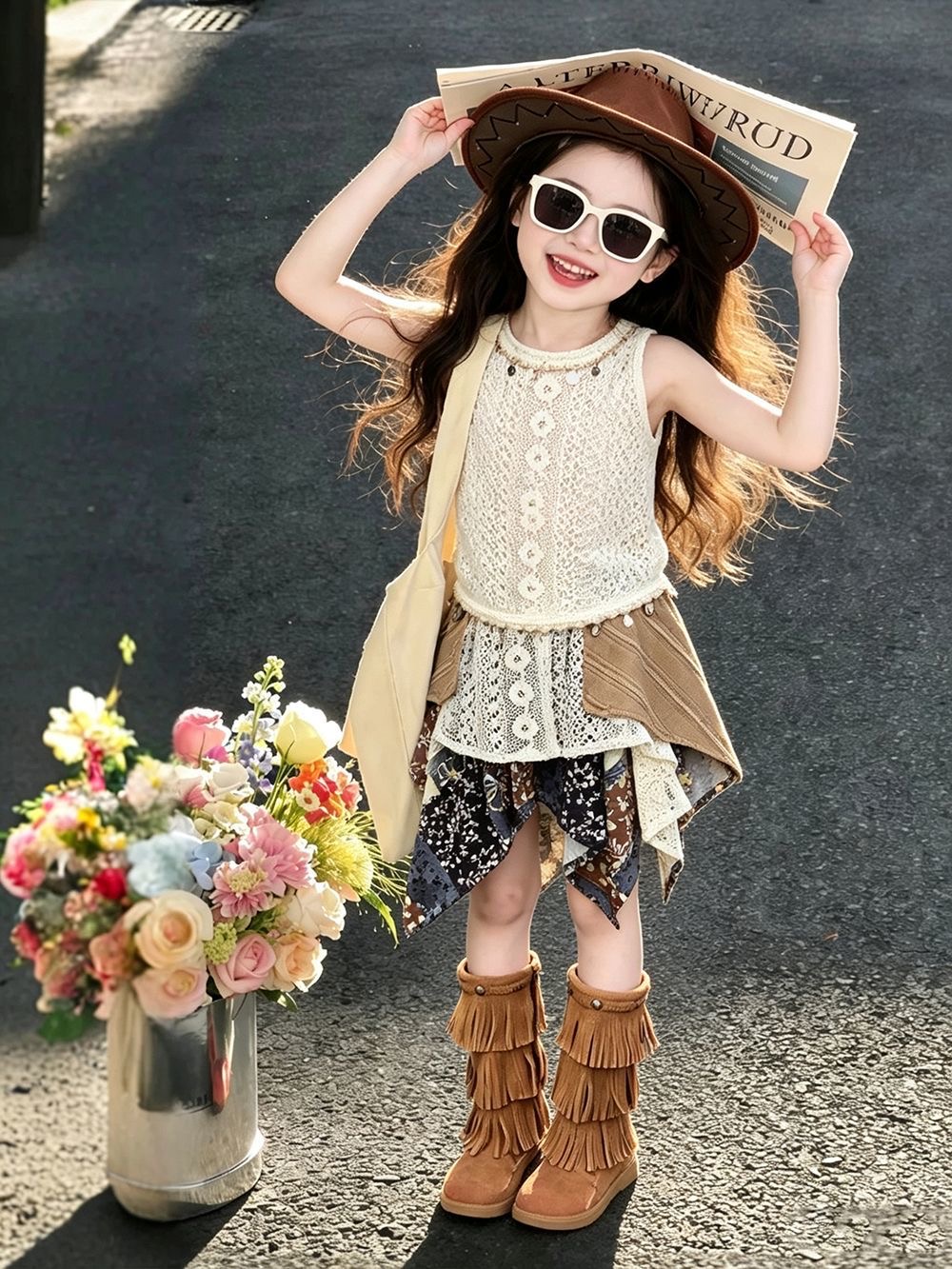 Girls Summer Outfit 2026 New E - Kids Ethnic Fashion 评论和价格